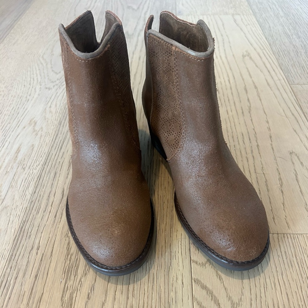 Emu Brown Hepburn Leather Ankle Boots/Booties